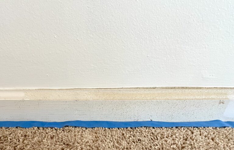 Poorly painted trim