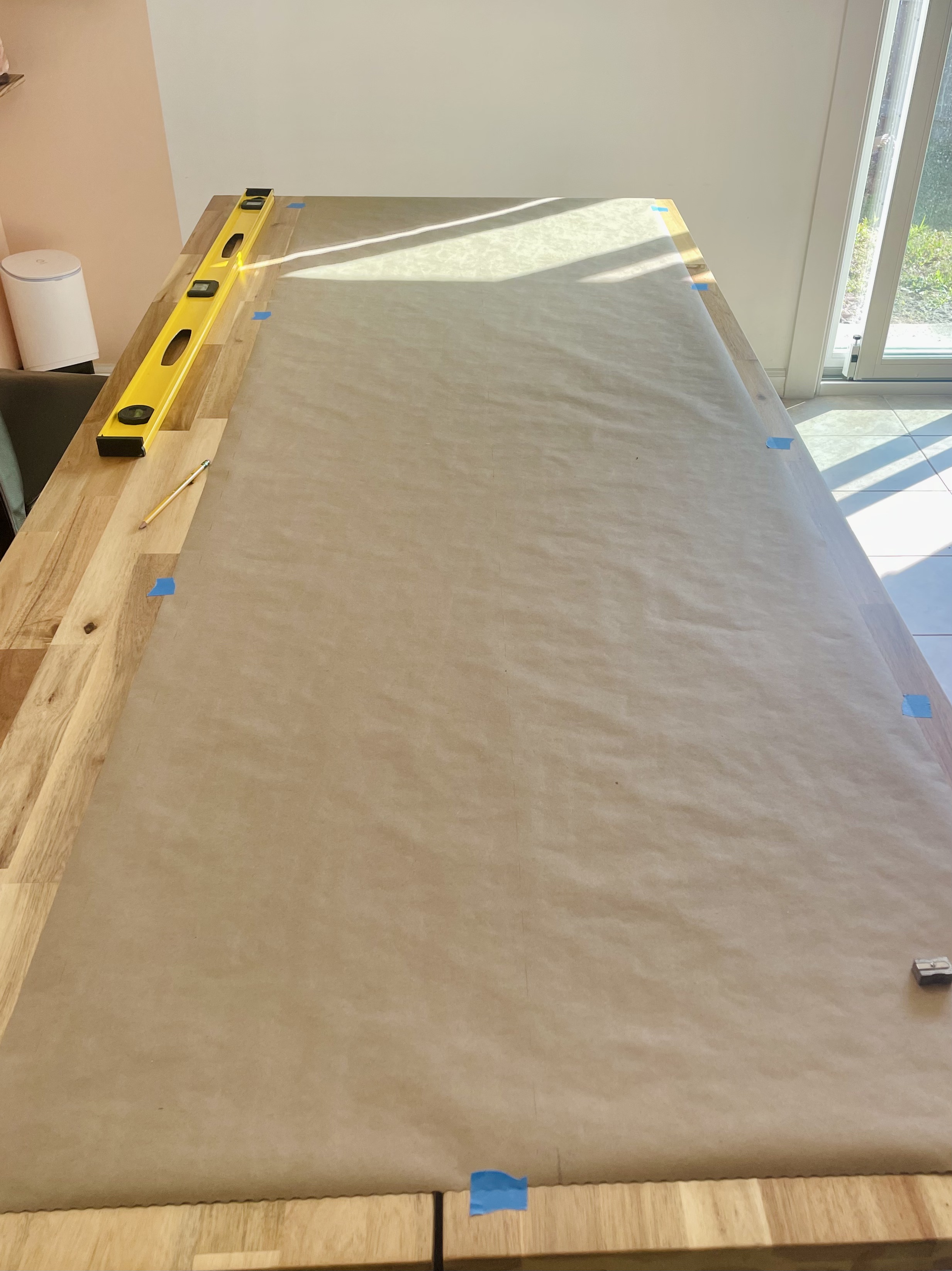 kraft paper roll, birthday banner, first birthday