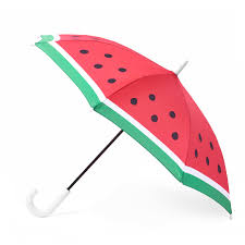Gift idea for kids small umbrella designed to look like a watermelon