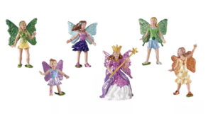Kids Gift idea, multiple little fairy figurines. Each with wings.